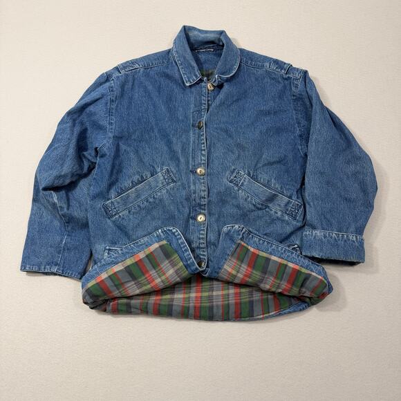 Vintage Other - Vintage Denim Chore Coat Extra Large Blue 90s Jean Jacket Barn Field Jacket